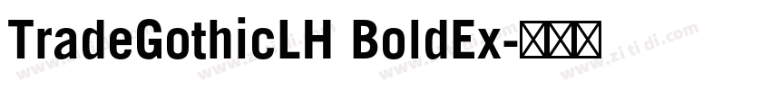 TradeGothicLH BoldEx字体转换